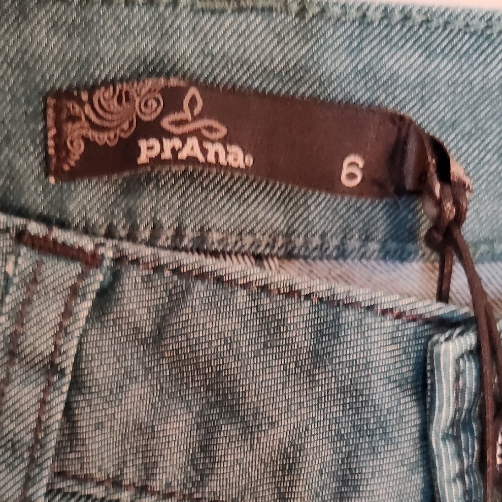 Prana Teal Skinny Jeans Size 6 - Picture 3 of 6